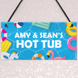 Hot Tub Sign Personalised Home Decor Hot Tub Accessories