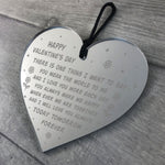 Valentines Day Gift Engraved Heart For Husband Wife Boyfriend