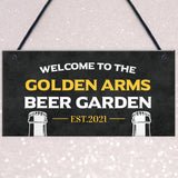 PERSONALISED Beer Garden Pub Sign Novelty Garden Home Bar