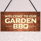 BBQ Barbecue Sign For Garden Novelty Garden Signs And Plaques