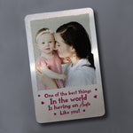 Personalised Auntie Gift Metal Photo Card Birthday Gift For Aunt