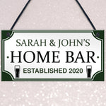 PERSONALISED Home Bar Hanging Sign Garden Plaque Man Cave