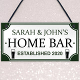 PERSONALISED Home Bar Hanging Sign Garden Plaque Man Cave