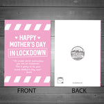 Funny Mothers Day Card For Mum Lockdown Isolation Design Rude