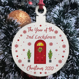 Lockdown Bauble Tree Decoration Gift For Family Home Decoration