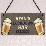 Home Bar Garden Hanging Sign Alcohol Man Cave Beer Lockdown Bar