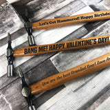 Novelty Valentines Day Gifts Engraved Hammer Rude Gift For Him