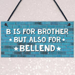 Funny Gift For Brother Hanging Plaque Rude Birthday Christmas