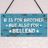 Funny Gift For Brother Hanging Plaque Rude Birthday Christmas