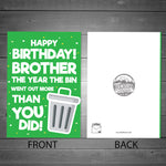 Funny Birthday Card For Brother Lockdown Design Novelty Card