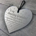 Handmade Gift For Grandad Heart Grandad Birthday Grandparent