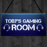 Personalised Boys Gaming Bedroom Sign Christmas Gamer Gifts