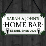 PERSONALISED Home Bar Hanging Sign Garden Plaque Man Cave