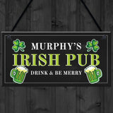 Personalised Irish Pub Sign Novelty Home Bar Man Cave Sign