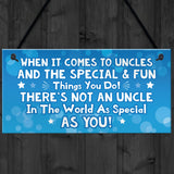 Uncle Keepsake Gifts Novelty Hanging Plaque Christmas Birthday G