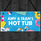 Hot Tub Sign Personalised Home Decor Hot Tub Accessories