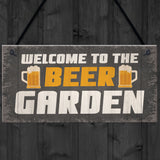 Novelty Beer Garden Sign Funny Garden Accessories Home Decor