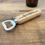 Novelty Birthday Gift In Quarantine Wood Bottle Opener Funny