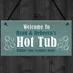 Hot Tub Personalised Plaques Novelty Home Decor Gifts Garden