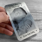 Novelty 1st Fathers Day Gift For Dad Metal Wallet Card