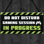 Gaming Room Sign Do Not Disturb Novelty Boys Bedroom Signs