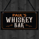 Vintage Style Whiskey Bar Sign PERSONALISED Home Bar Pub