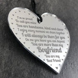 Gift For Boyfriend For Valentines Day Anniversary Hanging Heart