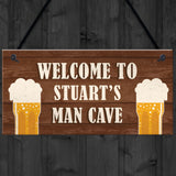 Personalised Man Cave Signs Novelty Man Cave Decor Birthday Gift