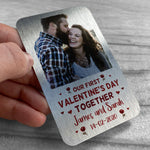 First Valentines Day Gift Boyfriend Girlfriend Metal Wallet Card