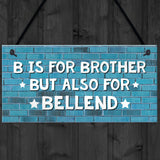 Funny Gift For Brother Hanging Plaque Rude Birthday Christmas