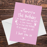 Cute Mummy to Be Birthday Card Love Baby Bump Poem For Mum