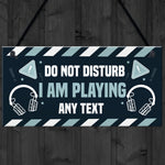 Funny DO NOT DISTURB Hanging Gaming Sign For Door Man Cave