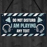 Funny DO NOT DISTURB Hanging Gaming Sign For Door Man Cave