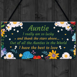 Auntie Gift Hanging Plaque Auntie Birthday Christmas Gifts