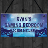 PERSONALISED Gaming Bedroom Sign Novelty Gamer Gift