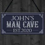 Personalised Retro Man Cave Signs Novelty Gifts For Him