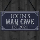 Personalised Retro Man Cave Signs Novelty Gifts For Him