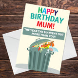 Funny Birthday Card For Mum Lockdown Theme Novelty Card