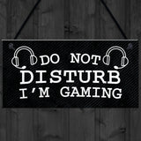 Gaming Do Not Disturb Sign Plaque Boys Bedroom Sign Gamer Gift