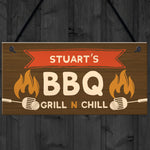 Personalised Funny BBQ Sign Garden Plaque Man Cave Shed Sign