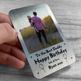 Best Daddy Gift PERSONALISED Wallet Card Insert Birthday Gift