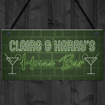 Personalised HOME BAR Plaque Novelty Bar Signs For Garden Sign