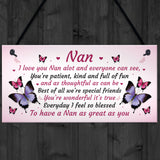 Nan Gift For Birthday Xmas Sign Gift For Nan From Grandchildren