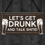 Funny Alcohol Sign Man Cave Home Bar Pub Hanging Plaque