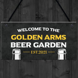 PERSONALISED Beer Garden Pub Sign Novelty Garden Home Bar