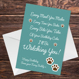 Funny Happy Birthday Card From The Dog For Husband Wife