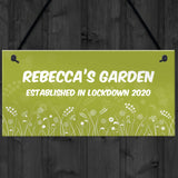 Personalised Novelty Garden Sign Lockdown Quaratine Keepsake