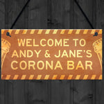 Novelty Corona Bar Sign PERSONALISED Home Bar Pub Sign