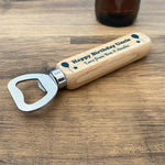 Quirky Uncle Birthday Gift Wooden Bottle Opener Personalised