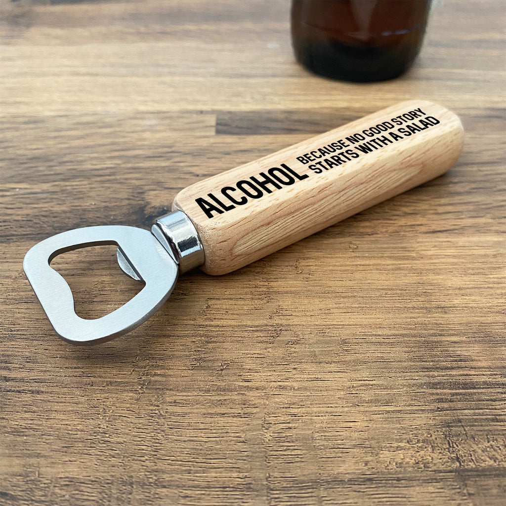 Surviving Fatherhood One Beer at a Time Funny Bottle Opener Key Chain -  Back can be Personalized